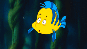 Walt Disney Slow Motion Gifs – Flounder & Princess Ariel