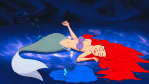  Walt Disney Slow Motion Gifs - Princess Ariel & cá bơn, bồ câu
