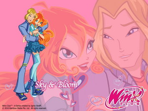 Winx Club Bloom and Sky Wallpaper