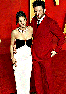  Alba Baptista and Chris Evans | 2024 Vanity Fair Oscar Party | March 10, 2024