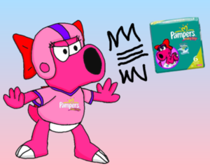 Birdo the Pampers Baby-Dry Cannon