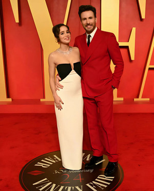  Chris Evans and Alba Baptista | 2024 Vanity Fair Oscar Party | Red Carpet