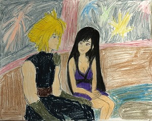 Cloud Strife and Tifa Lockhart from Final Fantasy VII