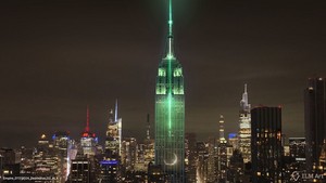  Concept art for the Empire State Building's dynamic light दिखाना for "Imperial March" | March 21, 2024