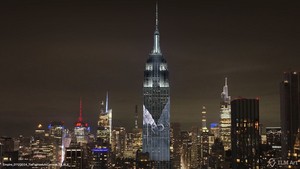  Concept art for the Empire State Building's dynamic light toon for "Imperial March" | March 21, 2024