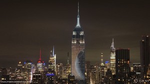  Concept art for the Empire State Building's dynamic light mostrar for "Imperial March" | March 21, 2024