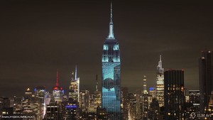  Concept art for the Empire State Building's dynamic light montrer for "Imperial March" | March 21, 2024