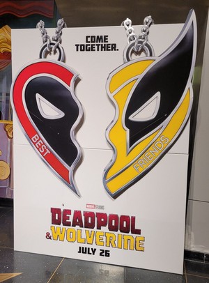 Deadpool and Wolverine theater standee