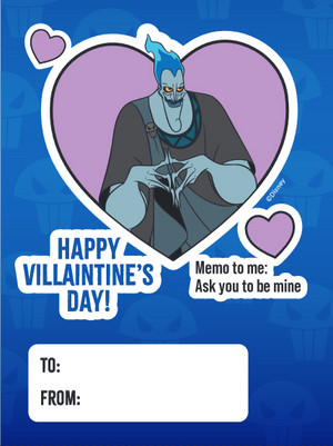 Disney Villaintine's Day Cards - Hades