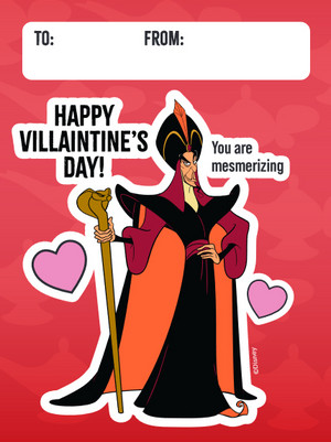 Disney Villaintine's Day Cards - Jafar