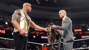  Dwayne 'The Rock' Johnson and Cody Rhodes | Monday Night Raw | April 8, 2024