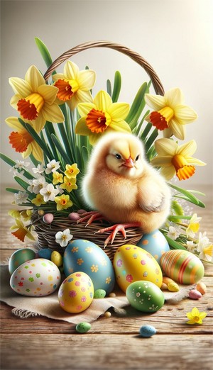 Easter wishes for you my bestie Heather!🐰🐤🍫🌸