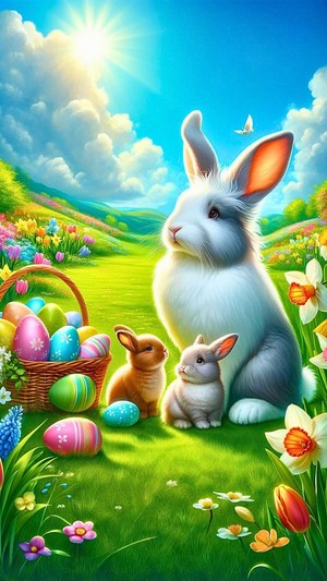  Easter wishes for आप my easter bunny Caroline🐰🐤🍫🌸🥚