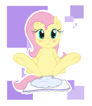  Fluttershy getting diapered