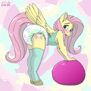  Fluttershy in diapers