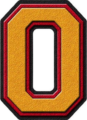  or & Cardinal Red Varsity Letter O