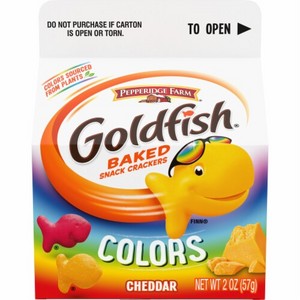  Goldfish® màu sắc Cheddar Baked Snack Crackers, 2