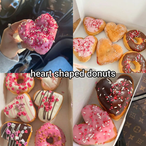  Heart-shaped donas 💖