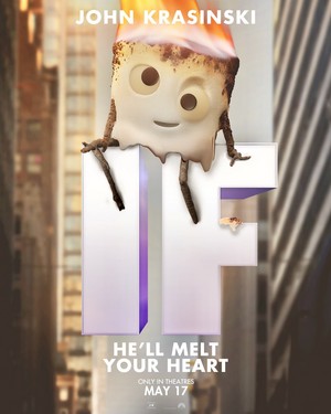  John Krasinski as marshmallow, मार्शमॉलो | IF | Character Poster