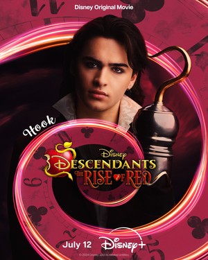  Joshua Colley as Hook | Descendants: The Rise Of Red | Character poster