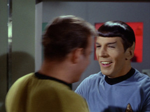  Leonard Nimoy as Spock and William Shatner as James T. Kirk | ster Trek