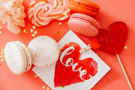  Macaroons, corazón and dulces