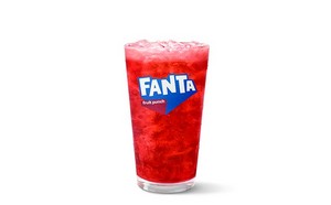 Medium Fanta Fruit Punch Flavored Soda
