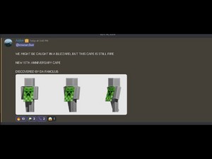  Minecraft (Майнкрафт) 15th Anniversary Cape Creeper Cape 2024 Leak OG Com