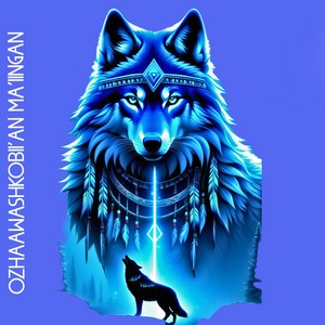  Ozhaawashkobii'an-Ma'iingan 🐺 Blue 狼, オオカミ