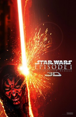  звезда Wars: Episode I - The Phantom Menace | re-release 3D poster