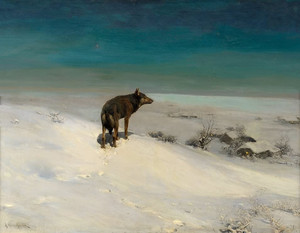  The wolf | paintings of Alfred Von Wierusz Kowalski