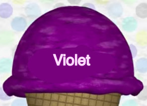  紫色, 紫罗兰色 Ice Cream Scoops