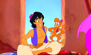 Walt Disney Screencaps – Prince Aladdin, Abu & The Harem Girls