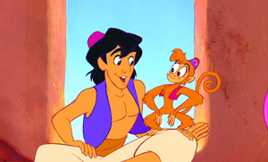  Walt 디즈니 Screencaps – Prince Aladdin, Abu & The Harem Girls