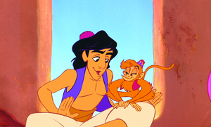  Walt ディズニー Screencaps – Prince Aladdin, Abu & The Harem Girls