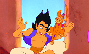  Walt ディズニー Screencaps – Prince Aladdin, Abu & The Harem Girls