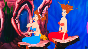  Walt ディズニー Screencaps - Princess Aquata, Princess Attina & Princess Andrina