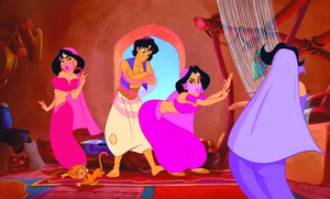  Walt Disney Screencaps – The Harem Girls, Abu & Prince Aladdin