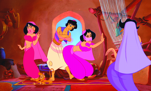  Walt डिज़्नी Screencaps – The Harem Girls, Abu & Prince अलादीन