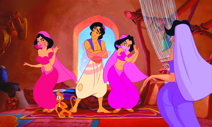  Walt 디즈니 Screencaps – The Harem Girls, Abu & Prince 알라딘