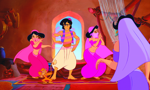  Walt Disney Screencaps – The Harem Girls, Abu & Prince Aladdin và cây đèn thần