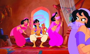  Walt 디즈니 Screencaps – The Harem Girls, Prince 알라딘 & Abu