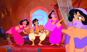  Walt डिज़्नी Screencaps – The Harem Girls, Prince अलादीन & Abu