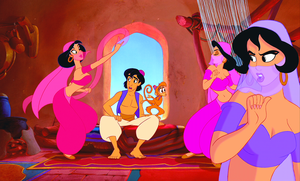  Walt 迪士尼 Screencaps – The Harem Girls, Prince 阿拉丁 & Abu