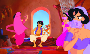  Walt Disney Screencaps – The Harem Girls, Prince Aladin & Abu