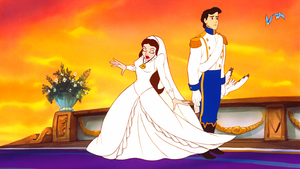  Walt डिज़्नी Screencaps – Vanessa, Prince Eric, Scuttle & The Blue Birds