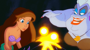  Walt disney Slow Motion Gifs - Princess Ariel & Ursula