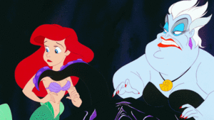  Walt Disney Slow Motion Gifs - Princess Ariel & Ursula