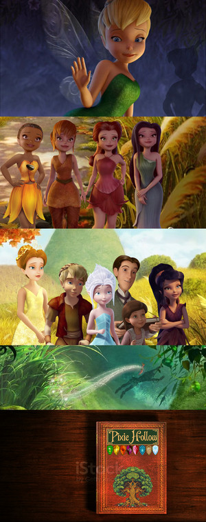 We need one more movie that showed how Tink joined Peter Pan and left Pixie Hollow