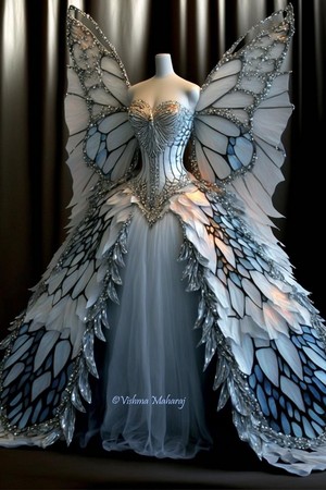  Whimsical vlinder dress.•*¨`*•.🦋
